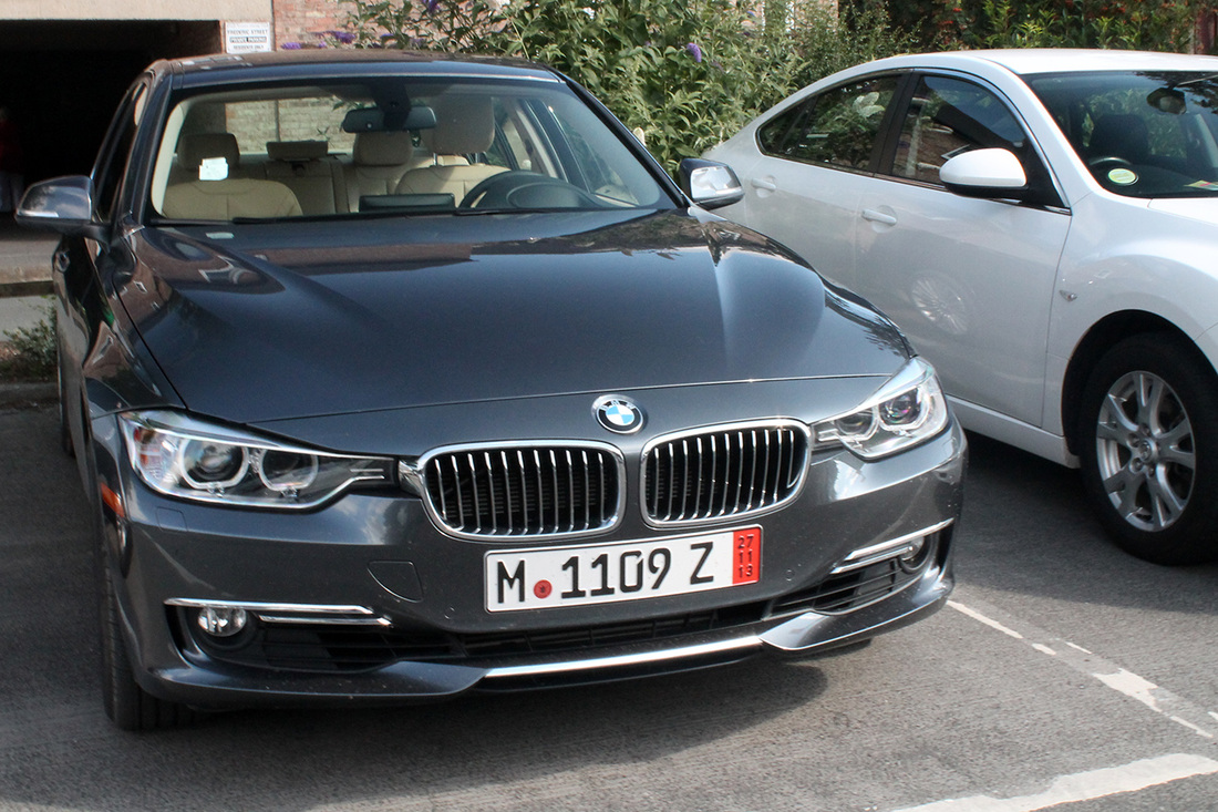 BMW 328i F30 - Export License Plate (Valid until 27.11.13), Munich City, Germany